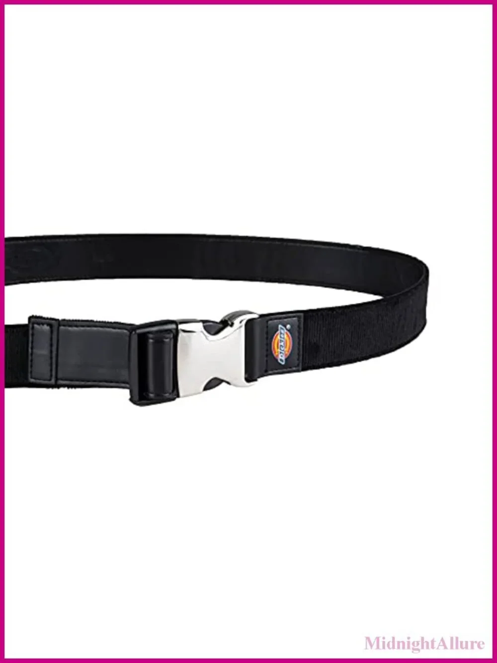 Women's Adjustable Fabric Web Belt with Metal Speed Clip Buckle